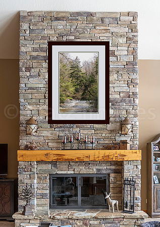 matted and framed to overall of 51x68.  3.5 wide frame. 5.5 wide mat